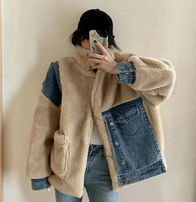 Zachte Fleece Deken van Katoen met Patchwork Ontwerp