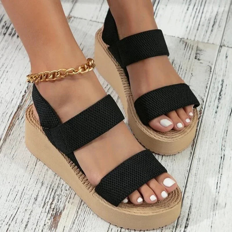 Dena Stijlvolle Slingback Sleehak Sandalen
