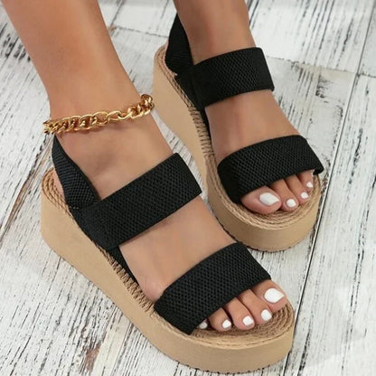 Dena Stijlvolle Slingback Sleehak Sandalen
