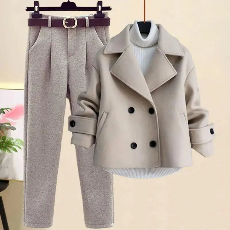 Driedelige Winterset Lacey Elegant Warm - Mode Vibes