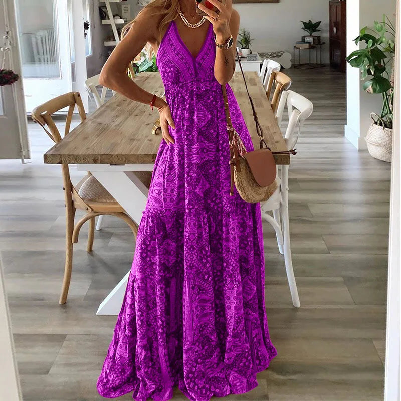Maxi-jurk Boho Stijl Vrouwenjurk Zomerjurk - Mode Vibes