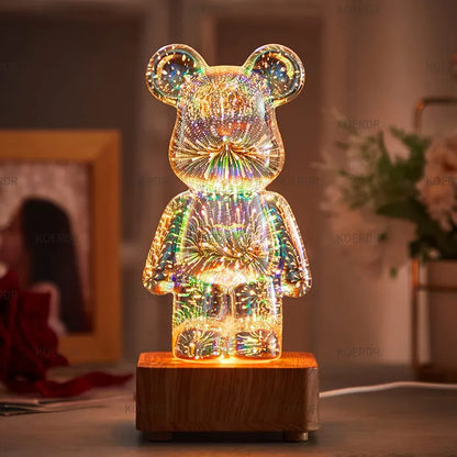 3D Vuurwerk Sfeerlamp Magisch Projectielicht StarBear