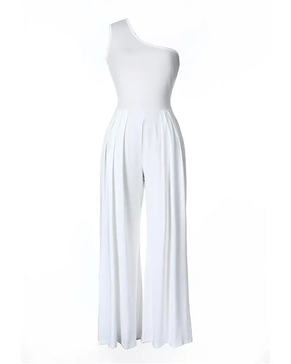 Chic & Trendy One-Sleeved Jumpsuit