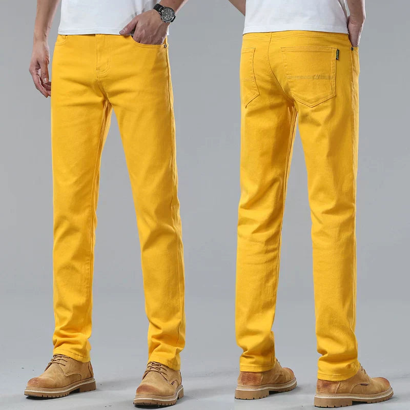Heren Casual Jeans – Slim Straight Comfort Fit