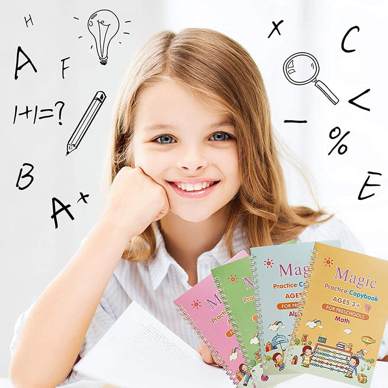 Schrijfoefenboek Herbruikbaar voor Kinderen