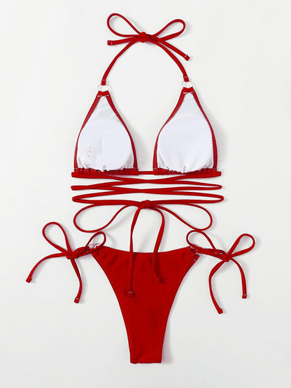 Dames Bikini Criss Cross Stijlvol Zwart Strandkleding
