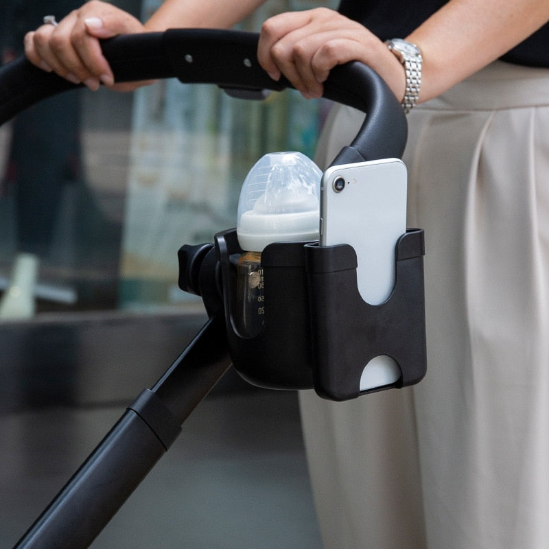 Kinderwagen Accessoires 2-in-1 Fles en Telefoonhouder - Mode Vibes