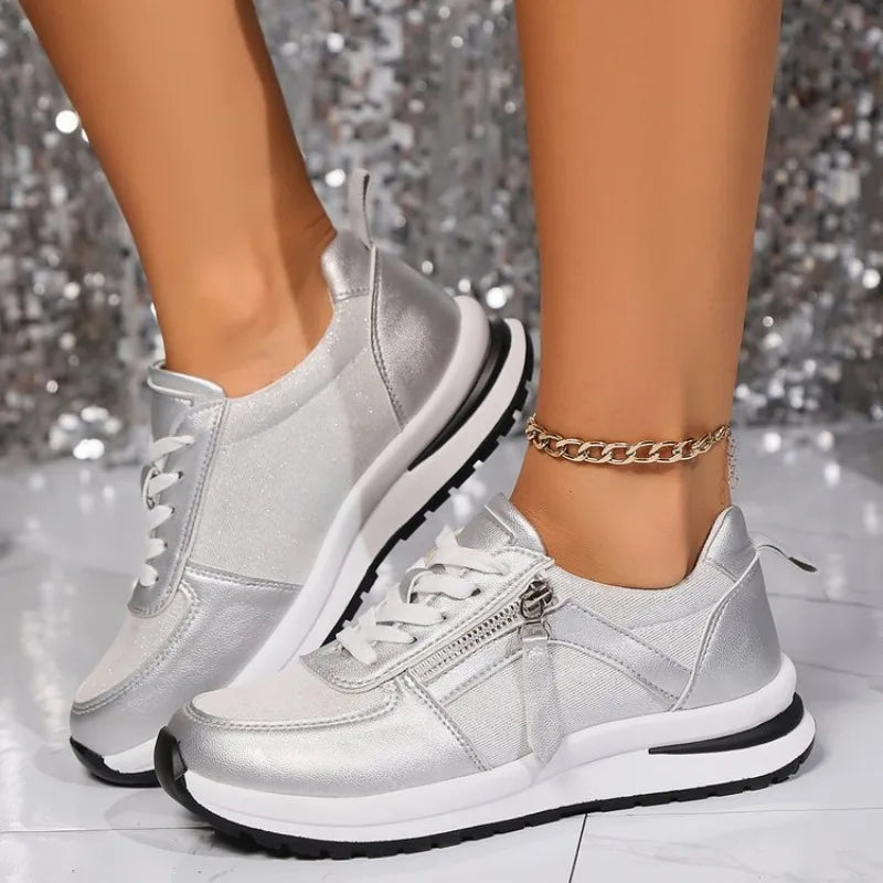 Dames Sneakers Comfortabele Pasvorm Ritssluiting