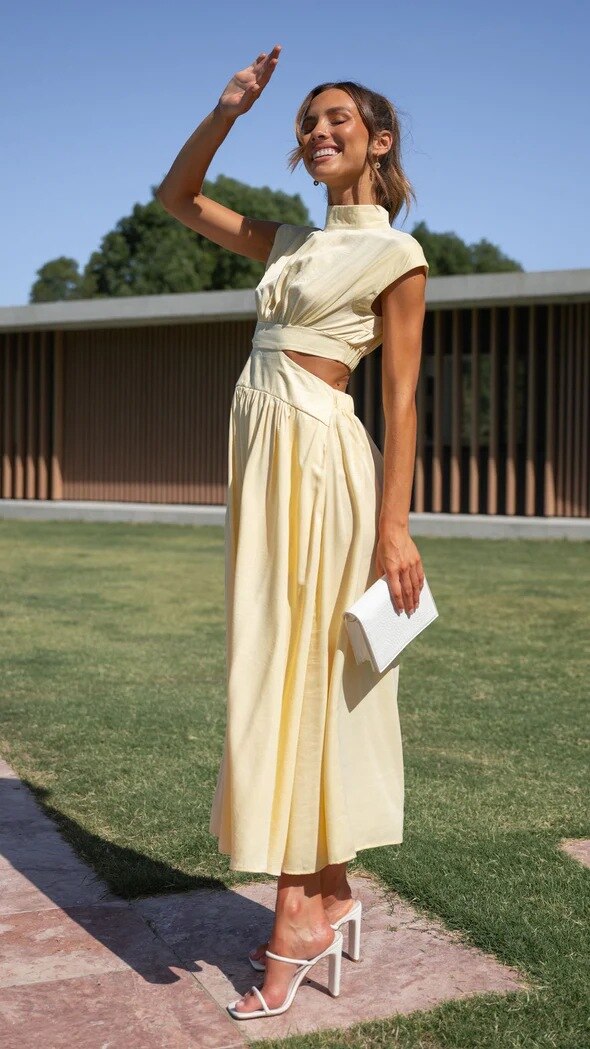 Midi-jurk Elegante Zomerjurk Voor Vrouw