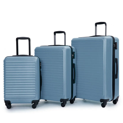 Blauwe Kofferset van 3 Delen Hardshell ABS