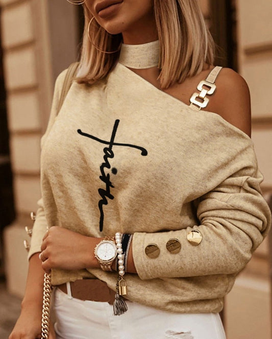 Stijlvolle Trui met Elegant Details voor Vrouw - Mode Vibes