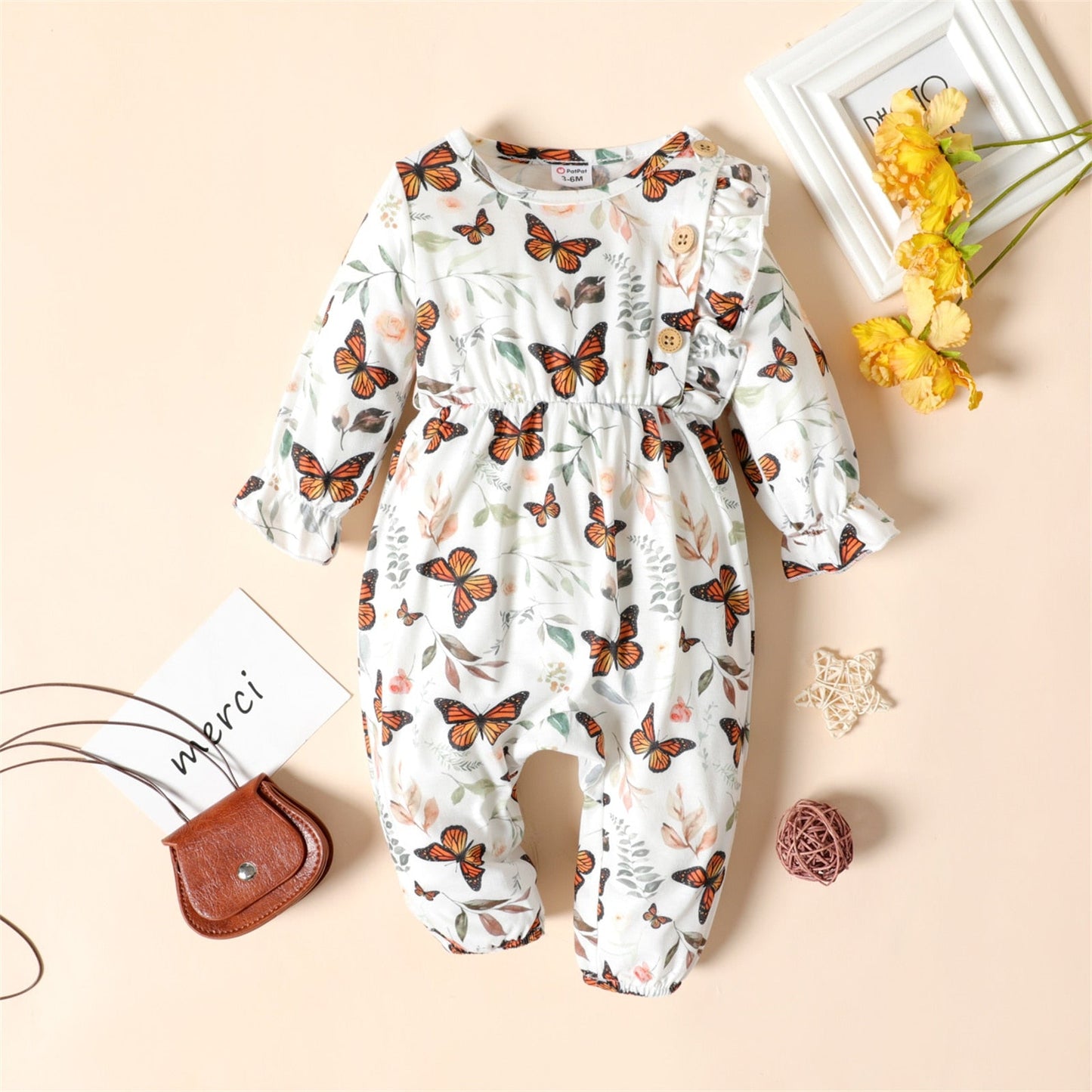 Schattig Baby Rompertje voor Meisje Stijlvol en Zacht