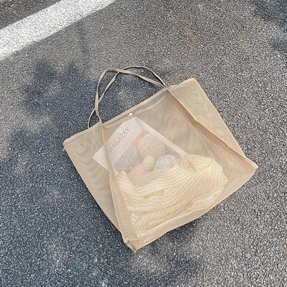 Marea | Borsa da Mare Grande in Mesh Ideale per Spiaggia e Piscina-3