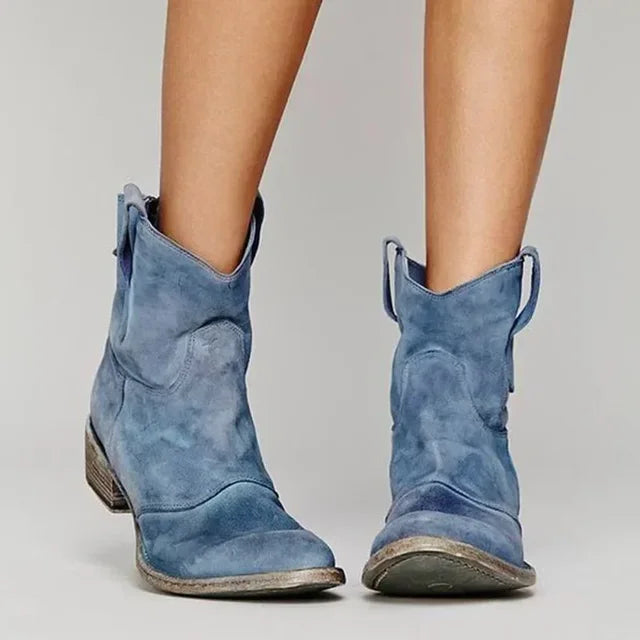 Dakota – Dames Cowboylaarzen Enkelmodel met Vintage Western Look