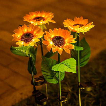Zonnebloem Lamp Waterdicht Op Zonne-energie Met Solar Panel