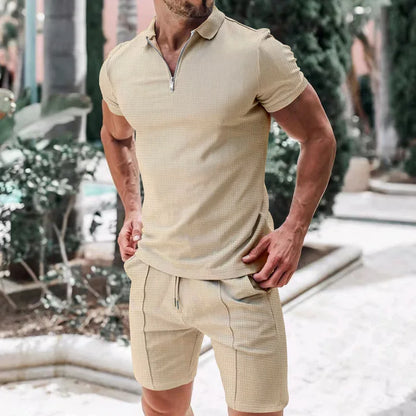 Heren Zomerset met Poloshirt en Shorts Ademend en Stylish