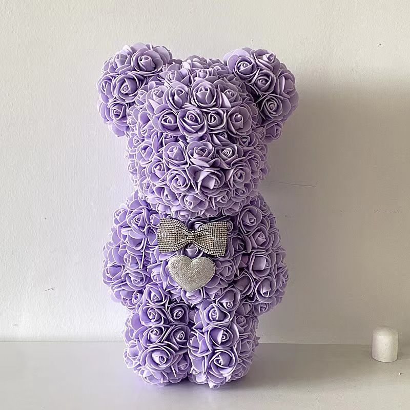 Valentijnsdag Teddybeer met Rozen