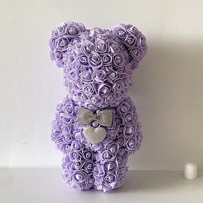 Valentijnsdag Teddybeer met Rozen