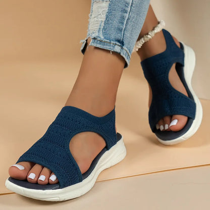Epke Zomerse Mesh Wedge Sandalen