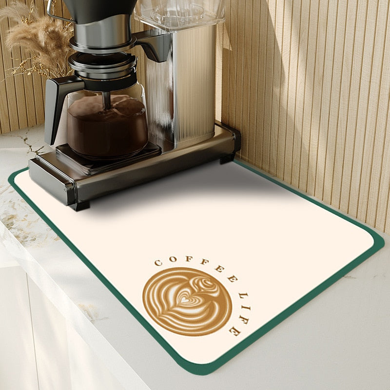 Afdruipmat Antislip Superabsorberend voor Keuken en Badkamer