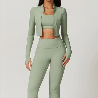 Sportset Naadloos Ademend voor Vrouw Sculptende Pasvorm - Mode Vibes