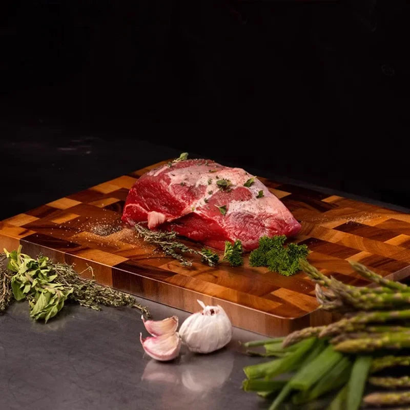 Houten Snijplank Dubbelzijdig voor Keuken en BBQ