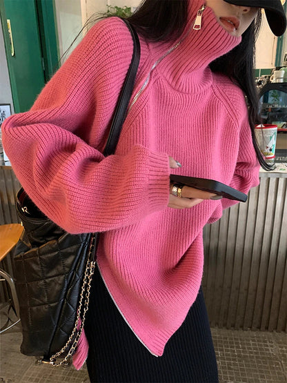 Dames Vest Met Ritssluiting Warme Pullover