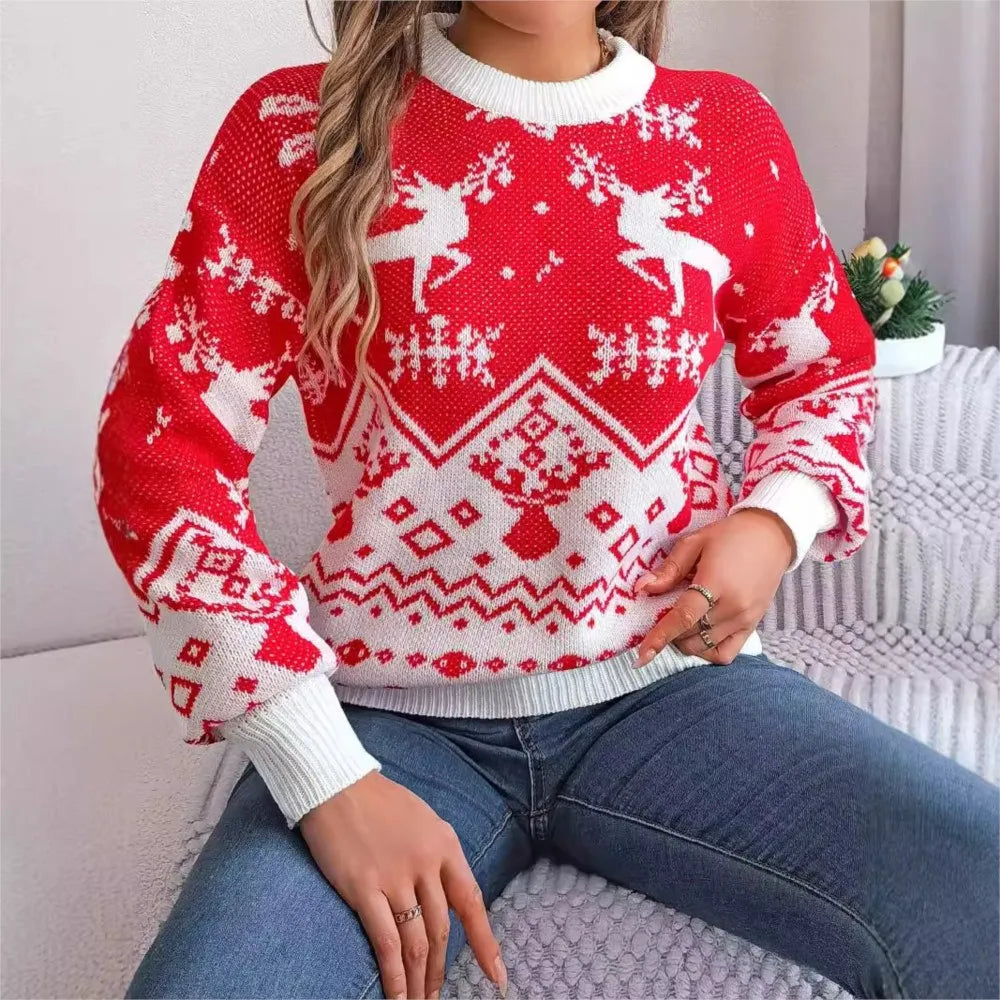 Kerst gebreide trui voor dames van WinterCharm