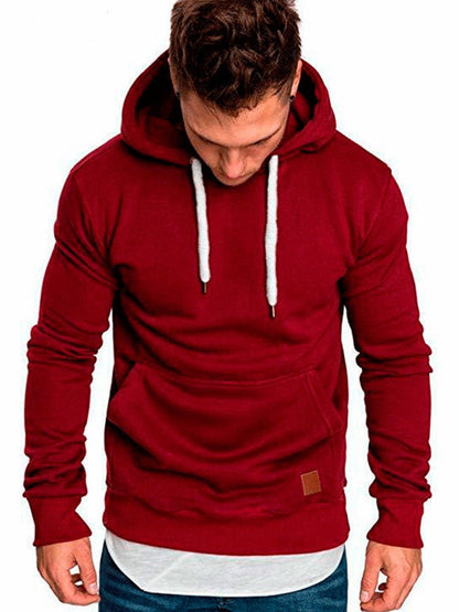 Heren Hoodie Casual met Buidelzak Zacht en Praktisch