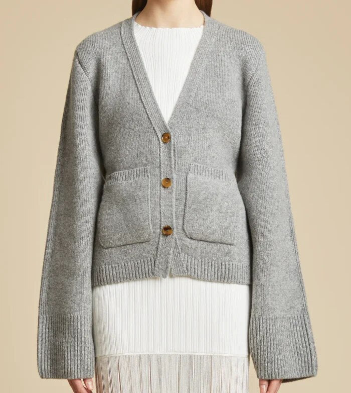 Gebreid Vest Wolmix Taupe Warm en Stijlvol