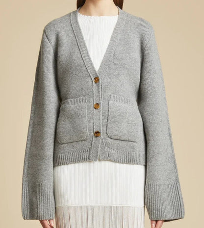 Gebreid Vest Wolmix Taupe Warm en Stijlvol