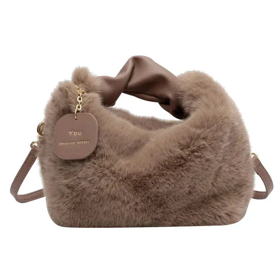 Dames Faux Fur Schoudertas Kunstbont