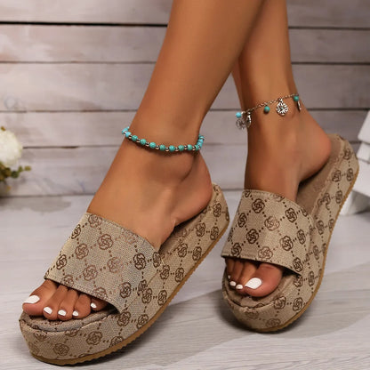ZomerGloed Bloemige Sandalen