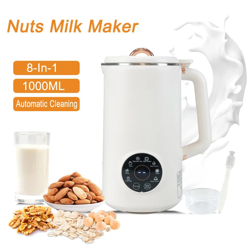 Notenmelkmaker 8-in-1 1000ml NutriBlend Blendingmachine