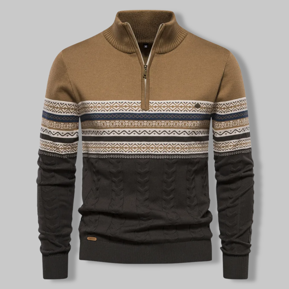 Gestreepte Sweatshirt met Rits van Summit