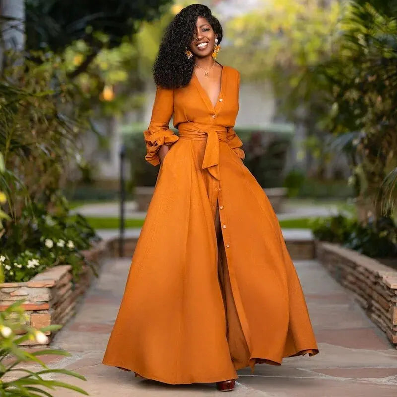 Maxi Jurk Elegante Lange Zomerjurk met Split