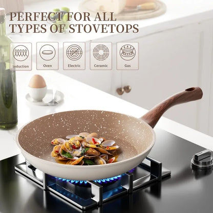 Anti-aanbak Koekenpan Granite Pro Met Non-Stick Laag