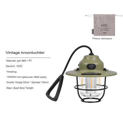 Camping Lantaarn Oplaadbaar LED Waterdicht
