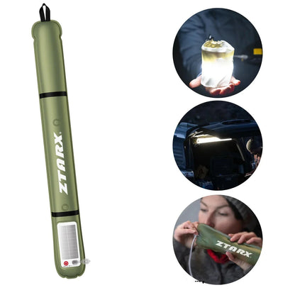 Solar LED Buislamp Opblaasbaar Waterdicht voor Buitengebruik