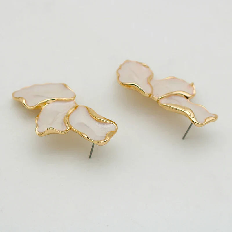 Bloemen Oorbellen Romantisch Elegant Zilver