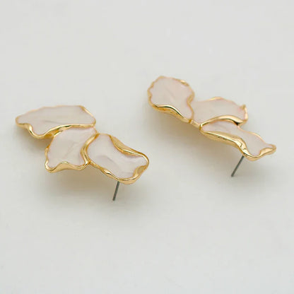 Bloemen Oorbellen Romantisch Elegant Zilver
