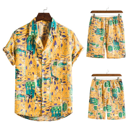 Herencombi Zomerse Hawaii Print Korte Broek