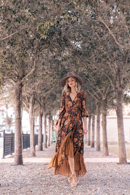 Bloemen Jurk Midi Lily Vrouwelijk Zomerjurk