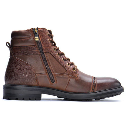 Robuuste Herenboots met Rits en Vetersluiting Waterdicht - Mode Vibes