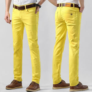 Heren Broek Milan Gekleurd Stretch Stof
