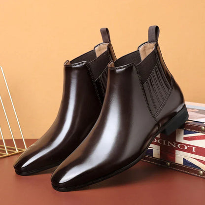 Luxe Chelsea Boots voor Heren Glanzend Leer - Mode Vibes