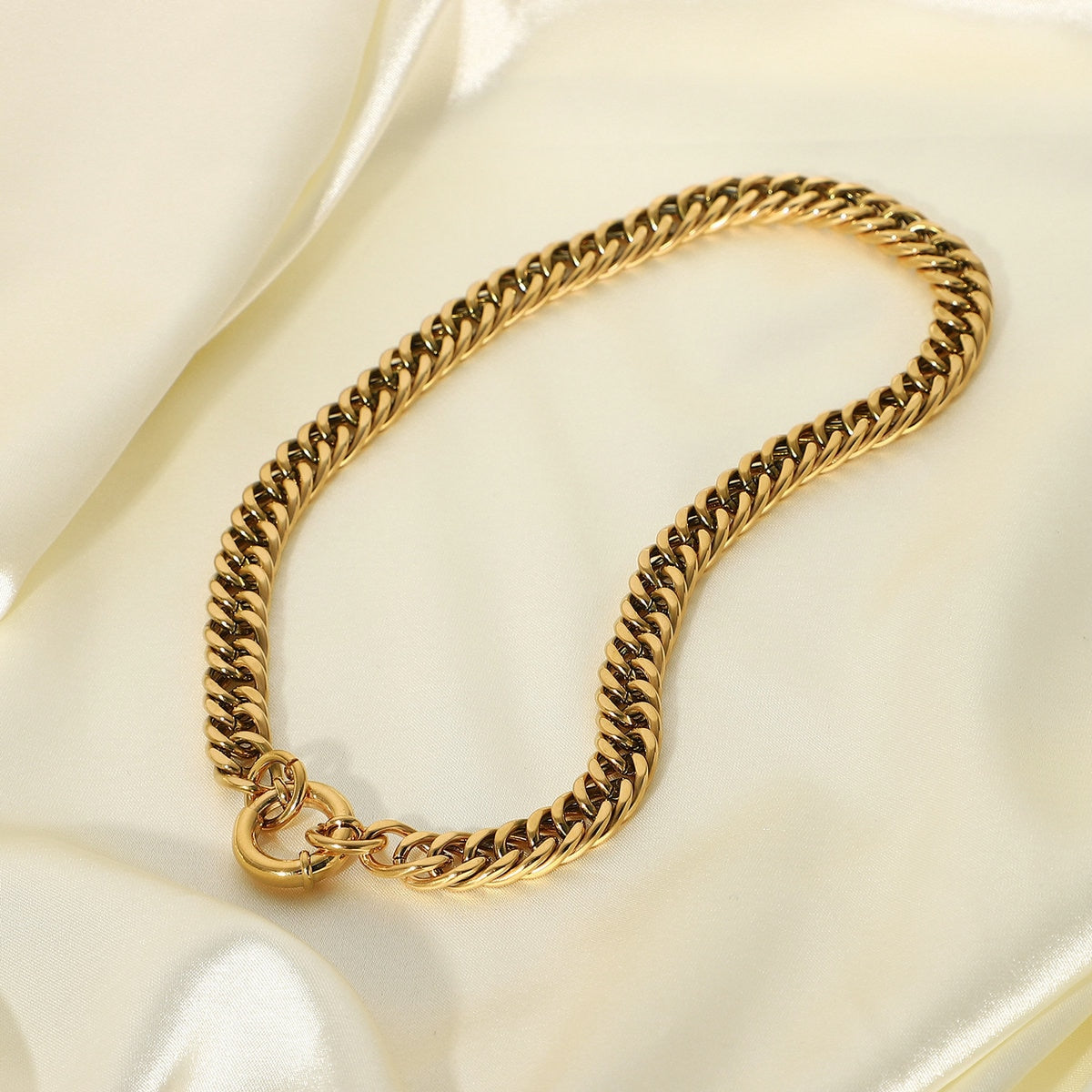 Ketting Halsketting RVS Gouden Kleur Niet Verkleurend