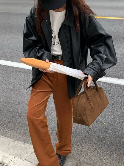 Leren Jack Vintage Stijl Florence Model