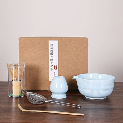 Complete matcha set voor thuisgebruik met accessoires