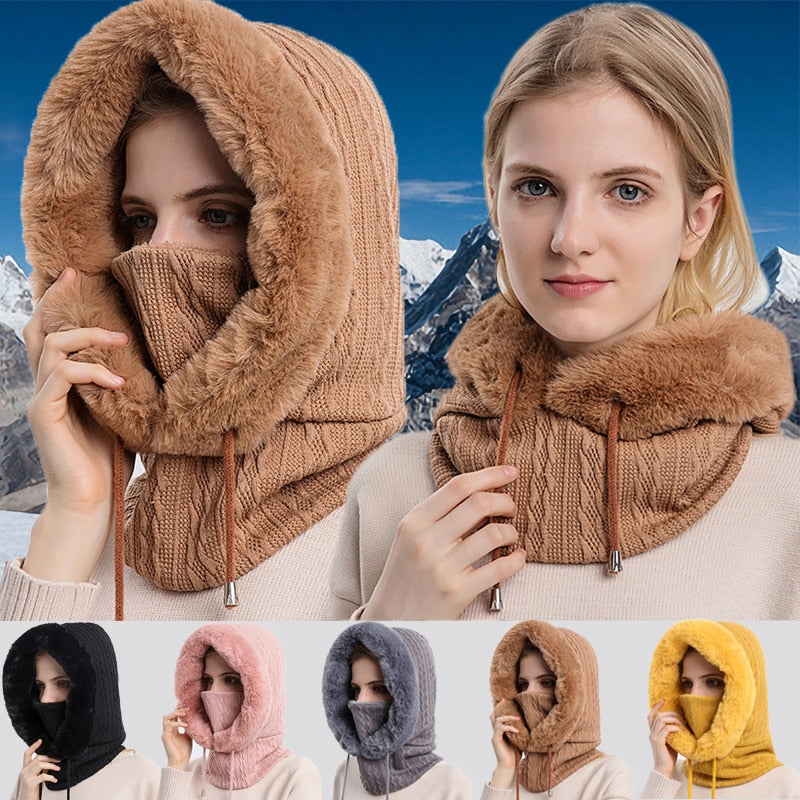 Dames Muts en Sjaal Set Warm 3-in-1 Winter Accessoires